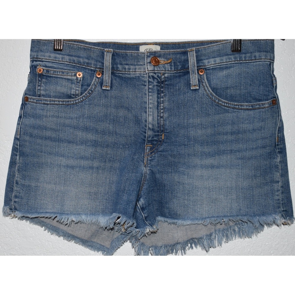 J.Crew Re-Imagined Denim Cut-Off Shorts Cotton Stretch Size 29 (8/10) 5-Pocket
